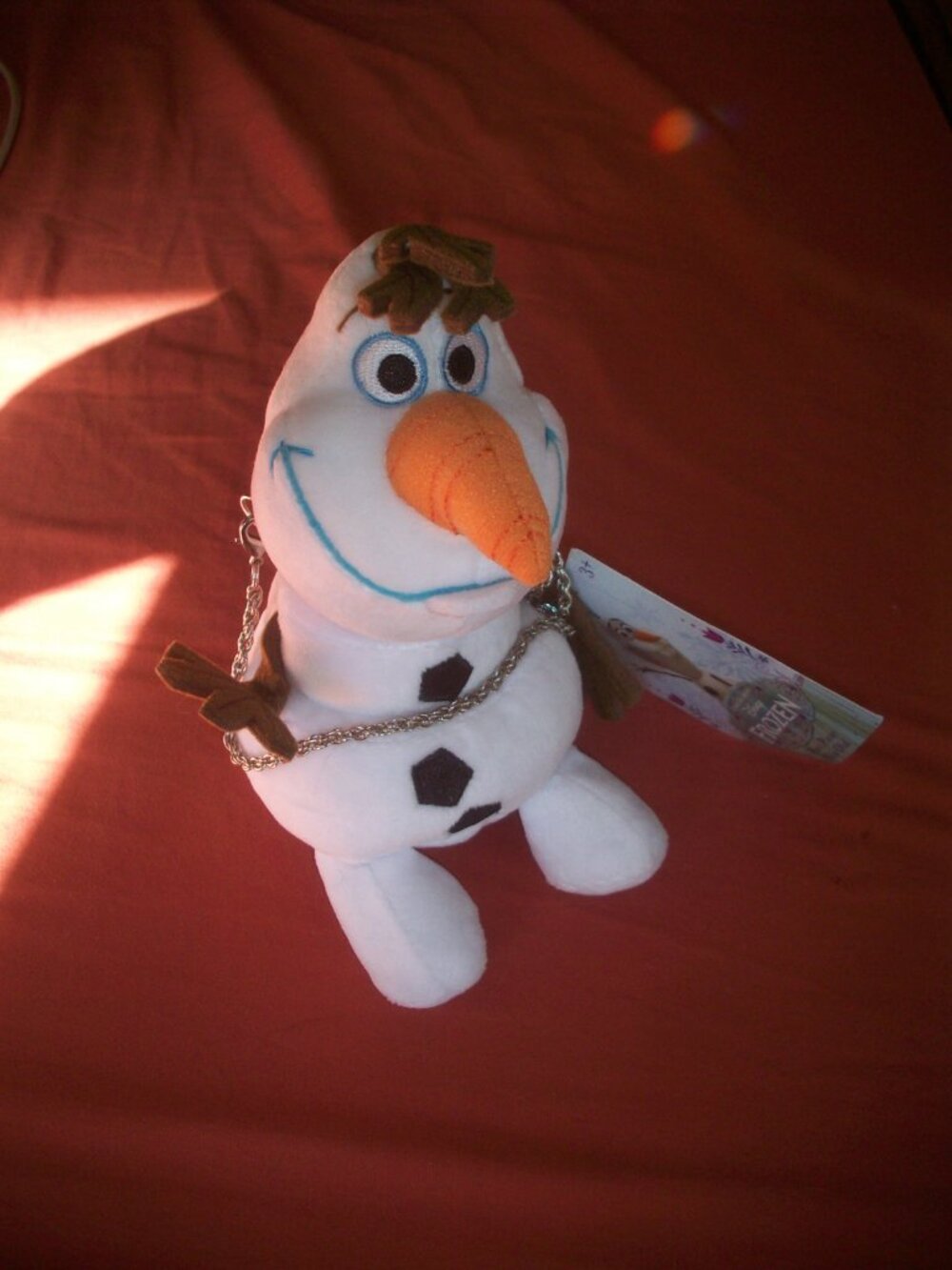 Disney Olaf Frozen  Plush Stuffed Character Purse Snowman 7" Hand Bag Clutch NWT - Picture 4 of 6